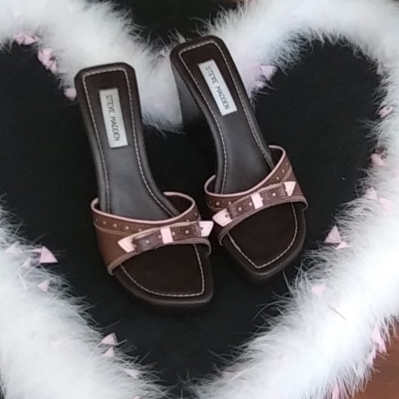 Steve Madden Shoes - 💗Steve Madden Bianka Wedge Sandals Size 8 B